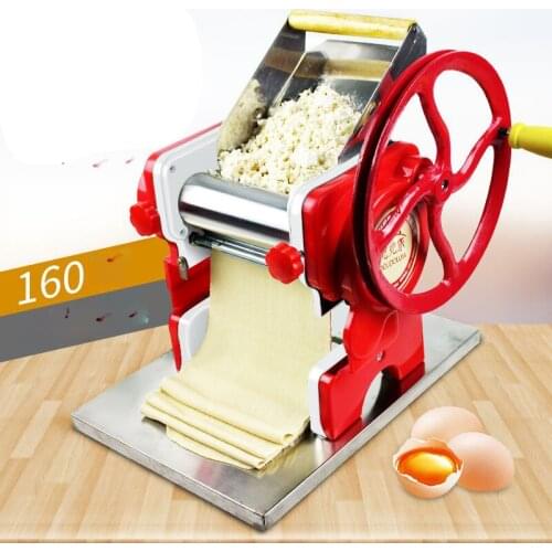 Household 160 Manual Noodles Machine Stainless Steel Pasta Machine Pasta Maker Machine Commercial Use 16cm Noodle Roller Width