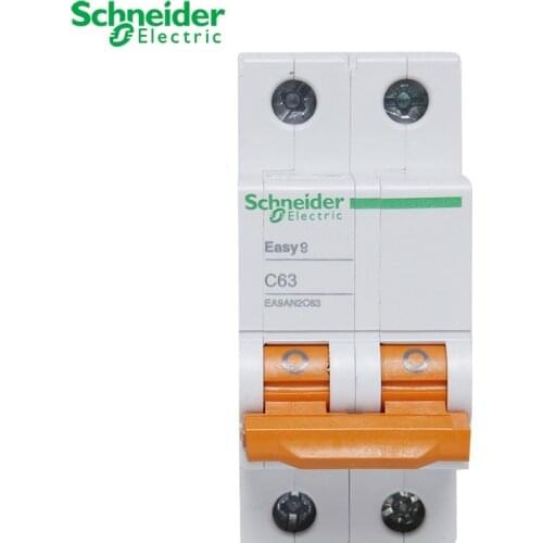 Schneider electric Mini Circuit Breaker Easy 9 EA9AN 2p C type 6A 10A 16A 20A 25A 32A 40A 50A 63A AC EA9AN*C