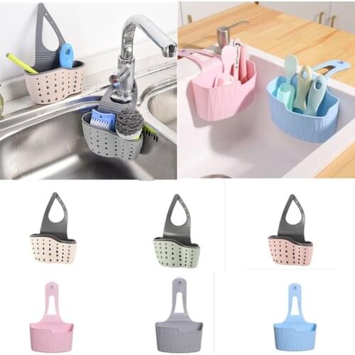 More Options Household Daily Necessities Kitchen Sink Drain Rack Plastic Silicone Storage Bag Bathroom Rack Kitchen Accessories