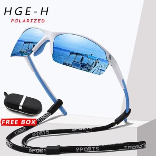 HGE-H Half Frame Sport Style Polarized Sunglasses Men Women High Quality 2021 Fashion Sun Glasses Outdoor Travel UV400 Goggles