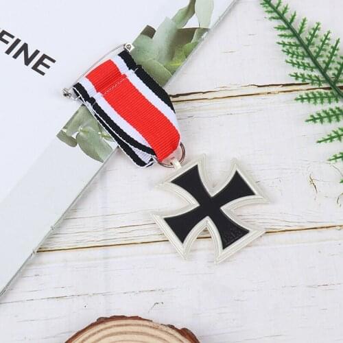1pcs Germany 1939 Iron Cross Medal Badge 2nd Class With Ribbon Foreign Antique