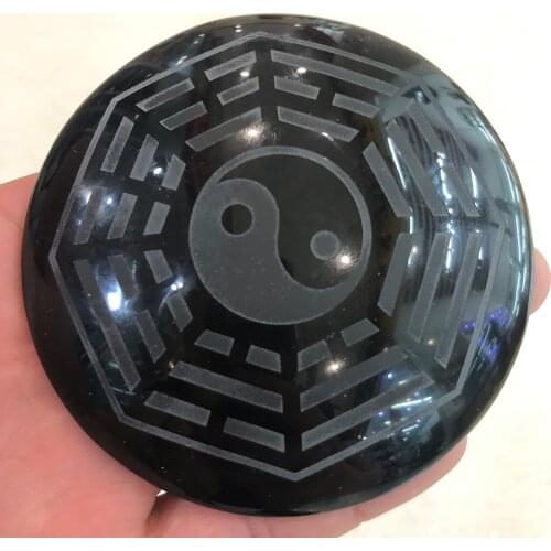 1pcs Natural obsidian matrix feng shui decorative items, for the city children exorcism evil healing