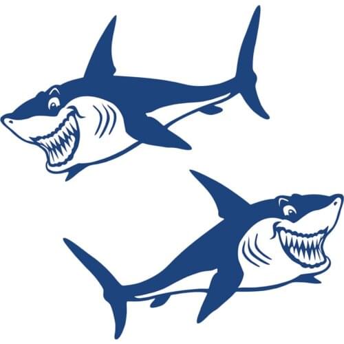 2pcs 3D Car Styling Sticker Fish Shark Emblem Badge Decals Automobiles Motorcycle Car Computer Fuel Cap Accessories