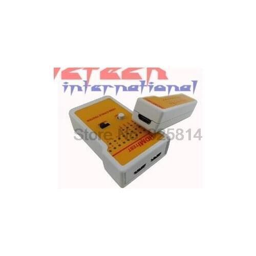By dhl or ems 20pcs Portable HDMI Tester High Definition Remote Cable Tester Tool Network Tools with 9 LED Indicators