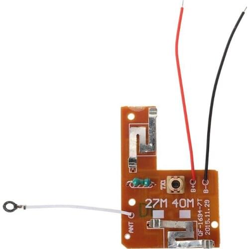 4CH RC Remote Control 27MHz Circuit PCB Transmitter and Receiver Board with Antenna Radio System for Car Truck Toy