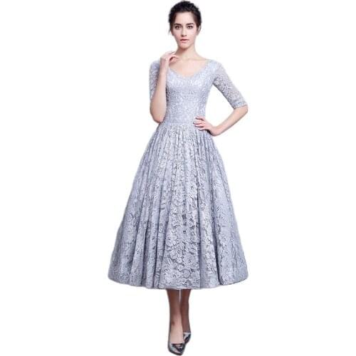 Aimicui Women's Evening Dresses Below The Knee