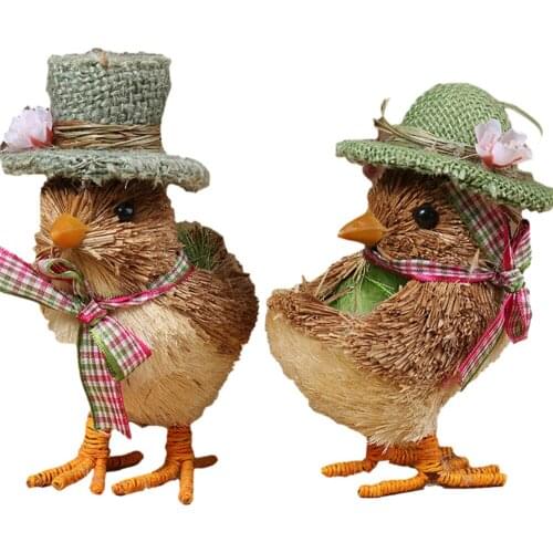Chicken And Duck Decoration Simulation Toy Grass Education Cognition 10 X 7 X 15cm Gift Natural Eggshell Environmentally