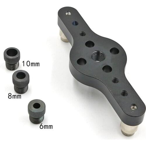 Wood Hole Punch Locator Vertical Pocket Template Woodworking Dowel Jig Self Centering Hole Drilling Guide Positioner