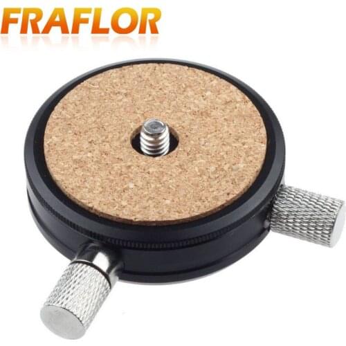 360 Degree Panoramic 1/4'' Board Quick Release Plate Bracket for Tripod Monopod Ball Head Photo Video Camera Can Uesd On Monopod