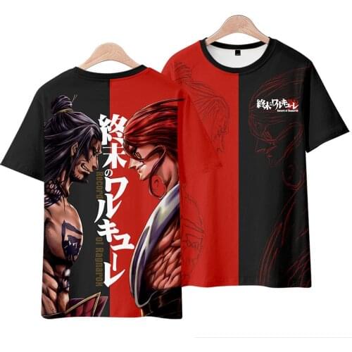 Japan Anime Record of Ragnarok 3D T Shirt Women Men Summer Short Sleeve Funny Tshirt Graphic Tees Streetwear Cosplay Costume