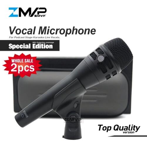 2Pcs/Lot Special Edition KSM8 Professional Cardioid Dynamic Wired Microphone KSM8HS Mic For Performance Live Vocal Karaoke Stage
