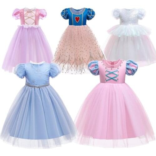 Girl Cosplay Princess Dress Princess Costume For Kids Party Children 4 5 6 7 8 9 10 Year Fancy Carnival Dress Up Disguise Fille
