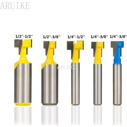 1/4 '' 1/2 '' Shank Router Bit End Mill Slot T Hex Screw Bolt Keyhole Hole Cutter Wood Router bit