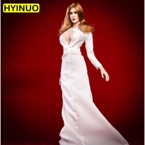 1/6 Scale 18XG31 Elizabeth Olsen Queen Sexy Evening Dress Women Dinner Suit Clothes Clothing Set For12"Action Figure Female Body