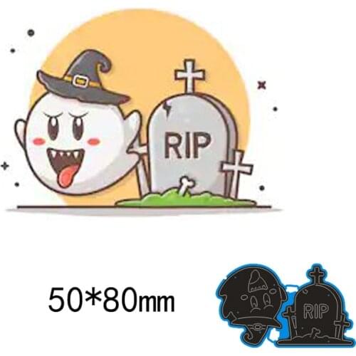 Halloween New Metal Cutting Dies Scrapbook paper Decoration Embossing DIY Paper Card Craft 50*80mm