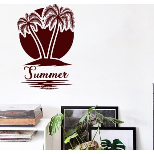 The Palm Tree Wall Stickers for Living Room Decoration Support Color Customization Wallpapers Environmental Protection Z193