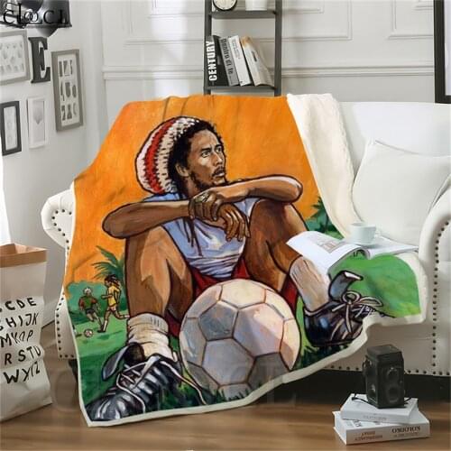 Star Singer Bob Marley Blankets 3D Print Child Gift Adult Quilt Throws Blanket Sofa Travel Teens Student Blanket Drop Shipping