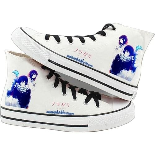 Anime Cosplay Noragami Daily plimsolls canvas shoes Casual Preppy School Student Noragami rope soled shoes