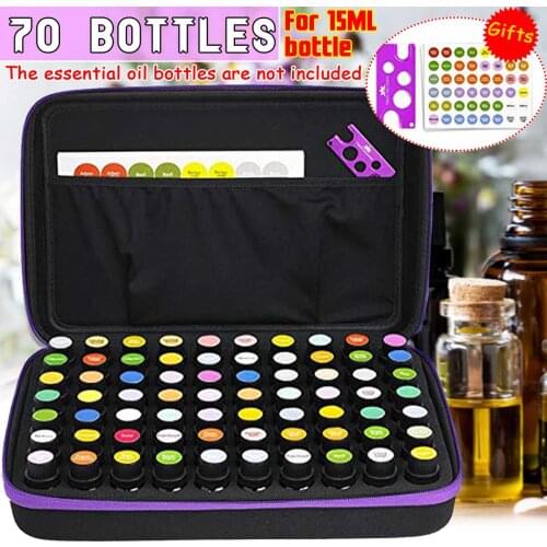 30/70 Bottles Essential Oil Case Storage Bag Holder 15ML Portable Travel Essential Oil Bottle Organizer Perfume Oil Collect Case