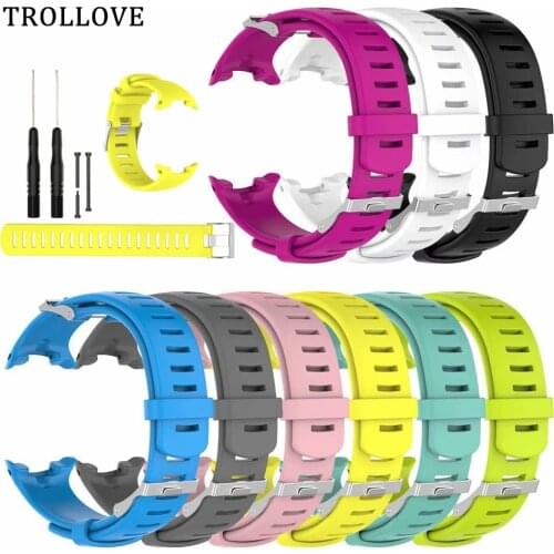 Silicone Strap For Suunto D4 D4i Novo Dive Computer Watch Band Sport Wrist Bracelet Rubber Watchband Smart Watch Accessories