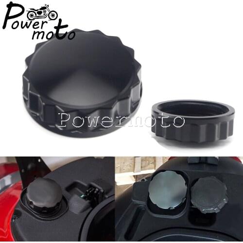 T6061 CNC Aluminum Motorcycle Black Fuel Tank Cover Fuel Filler Cover Gas Tank Cap For Vespa Sprint Primavera GTS LX 125 150 300