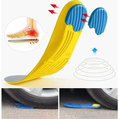 Comfortable High Elastic Insoles Memory Foam Mezzanine Absorb Sweat Deodorant Sports Insole Foot Care Tool Inserts & Cushions