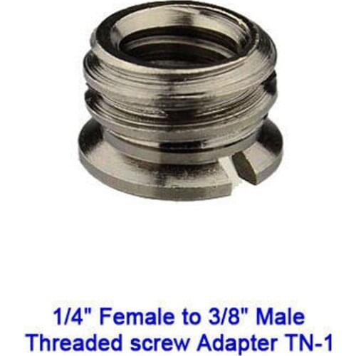 1/4" Female to 3/8" Male Threaded screw Adapter for Tripod/Monopod