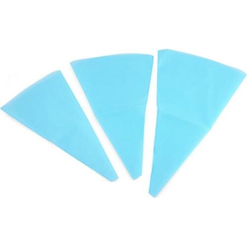 1 Pcs Confectionery Bag 3 Sizes Blue Icing Piping Silicone Pastry Food Preparation Bags For Baking Kitchen Cake Decorating Tools