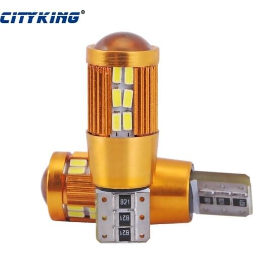 10pcs Auto t10 30SMD LED 3014 Error Free 194 168 w5w Led Car LED T10 canbus Car Side Light License Plate Light Parking