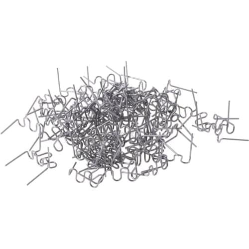 100 Pcs/Set Precut 0.8mm Wave Flat Hot Staples For Plastic Stapler Repair Welder Jy23 19 Dropship