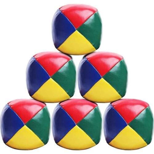 6PCS Juggling Balls Set Classic Small Bag Ball Play Game Magic Circus Ball For Beginner Smooth Durable Juggle Balls Toy
