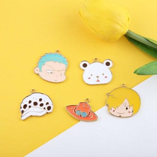 6pcs Japanese Style Fun Cartoon Drop Earrings Cute Animation Magic Hat Spaceship Earring For Girls Pendant Jewelry Accessories