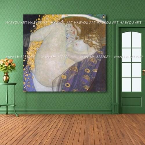Klimt Abstract Cuardros decoracion Wall Art Canvas Painting Wall Pictures For Living Room color Decoration No Frame Oil painting
