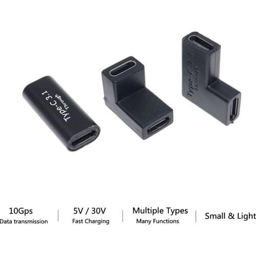 USB 3.1 Type C Adapter Female To Female Converter 10 Gbps USB C Charge Data Sync Extension Connector for Laptop Tablet Phone