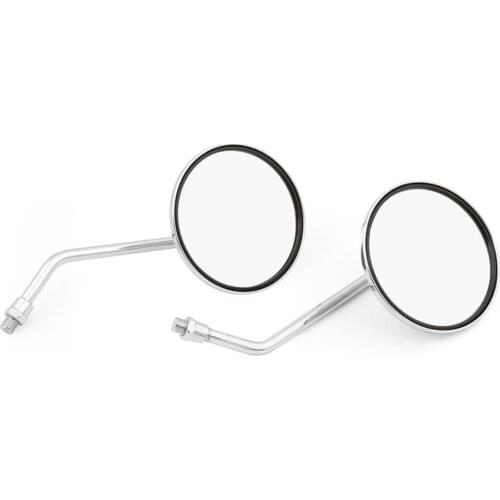 Areyourshop for Suzuki A100 GT185 GT750 T500 GT550 GT380 GT250 Rearview Mirrors 10mm Round Chrome Motorcycle Parts