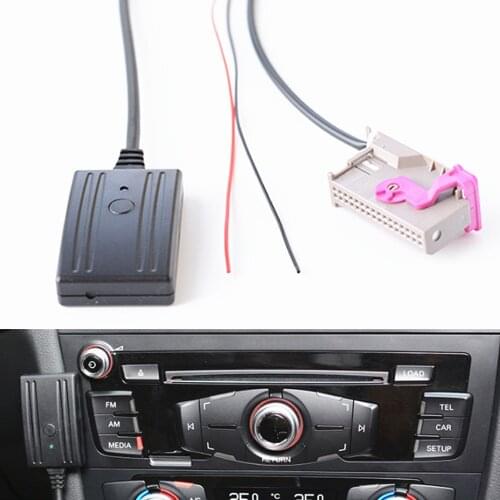 Car Bluetooth Microphone Phone Call Handsfree Kit Music AUX-IN Audio Adapter For Audi A3 A4 A6 A8 TT R8 RNS-E