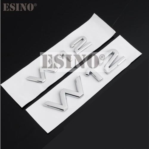 Car Styling Universal 3D Metal Alloy Emblem W12 Car Body Rear Trunk Fender Badge Auto Accessory For Audi A6 A7 A8 S6 S8 RS6 RS8