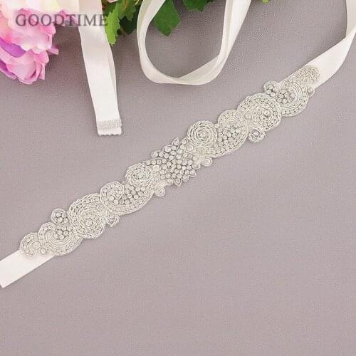 Noble Wedding Belts Flower Satin Wedding Dress Bridal Luxury Rhinestone Belt Bridesmaid Dress Girdle Lady Accessories For Party