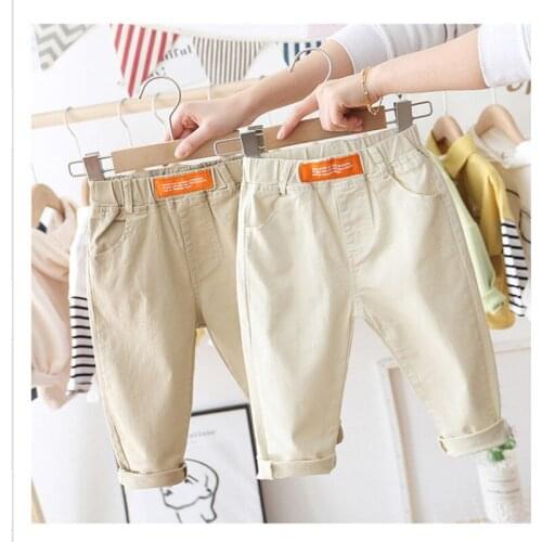 Childrens casual pants for boys spring/summer 2021 new loose Korean style baby trousers P4379