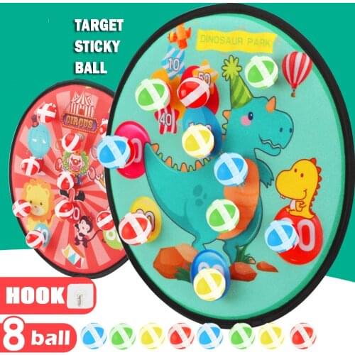Dinosaur Sticky Ball Target Throw Dartboard Shooting Board Games Creative Outdoor Sport interactive Christmas Gifts toys for kid