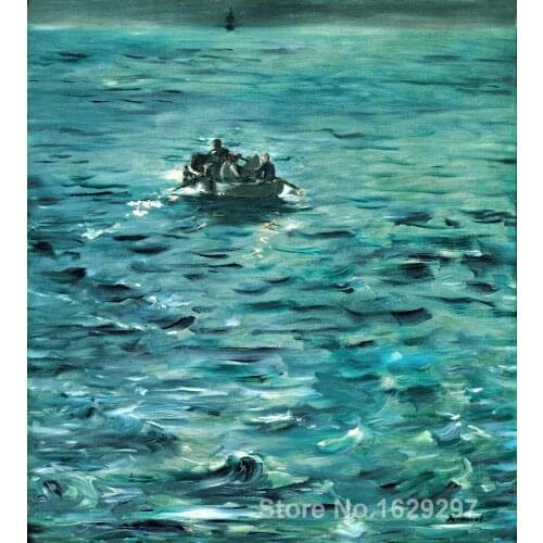 Seascape paintings Edouard Manets reproduction Rocheforts Escape hand painted High quality