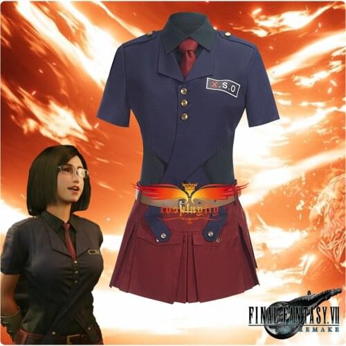 Anime Final Fantasy VII Remake Integrade Women Police Nayo Cosplay Costume Adult Women Outfits Girl Dress JK Uniform Halloween