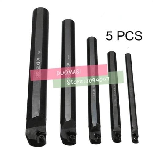 Hot Sale 5Pcs/Lot 6 8 10 12 16mm SCLCR Lathe Turning Holder Boring Bar Insert For Semi-finishing S6/S8/S10/S12/S16-SCLCR06