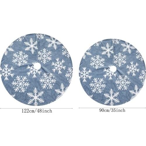 Fashionchristmas Tree Skirt - Snowflake Tree Skirt Xmas Tree Carpet Mat For Christmas Decoration Indoor Outdoor