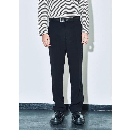 Mens summer thin business casual suit pants mens straight tube loose large size work pants trendy men