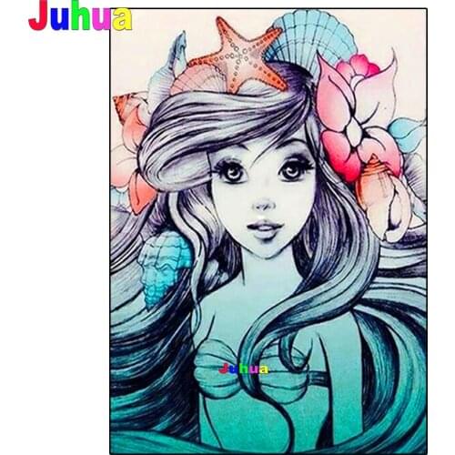 Cartoon Princess full square round diamond painting kit Anime embroidery mosaic handmade home decoration Gift