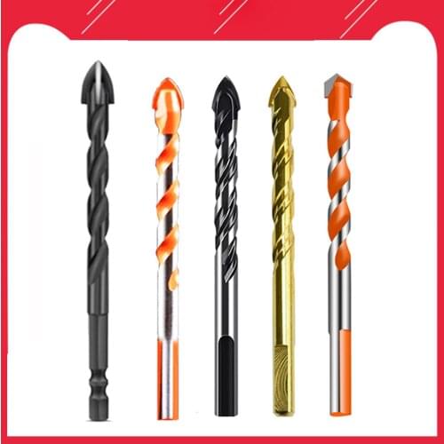 NEW 3/4/5Pcs Multi-Material Drill Bit Set for Porcelain Ceramic Tile Concrete Brick Glass Plastic Metal Masonry