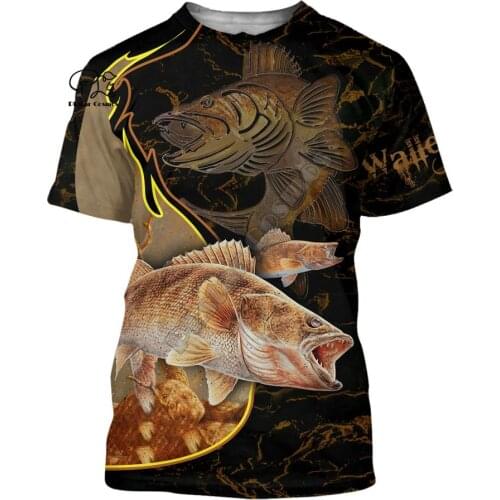 PLstar Cosmos Animal Newest Carp Bass Fishing Fisher Funny 3DPrint Unisex Summer Streetwear Casual Tess T-shirt Short Sleeve A-3