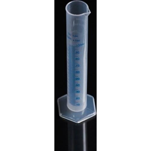 Plastic Measuring Cylinder 250Ml Measuring Cylinder Blue Line Scale Acid And Alkali Resistant Pp Measuring Cylinder