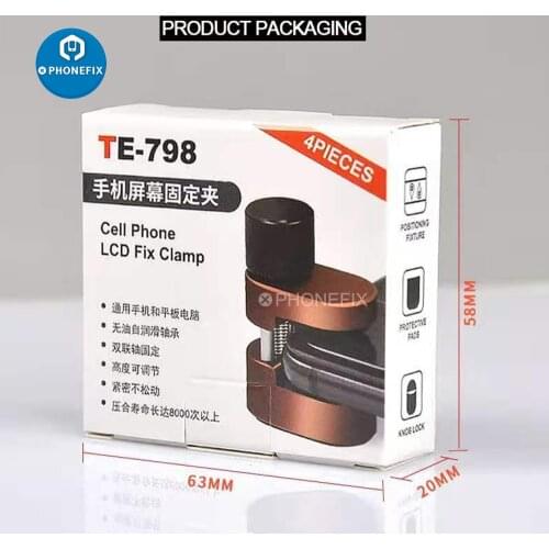 4Pcs/lot Adjustable Metal Clip Fixture Clamp Phone Repair Tools LCD Screen Fastening Clamp For iPhone iPad Tablet PC Fixing Clip